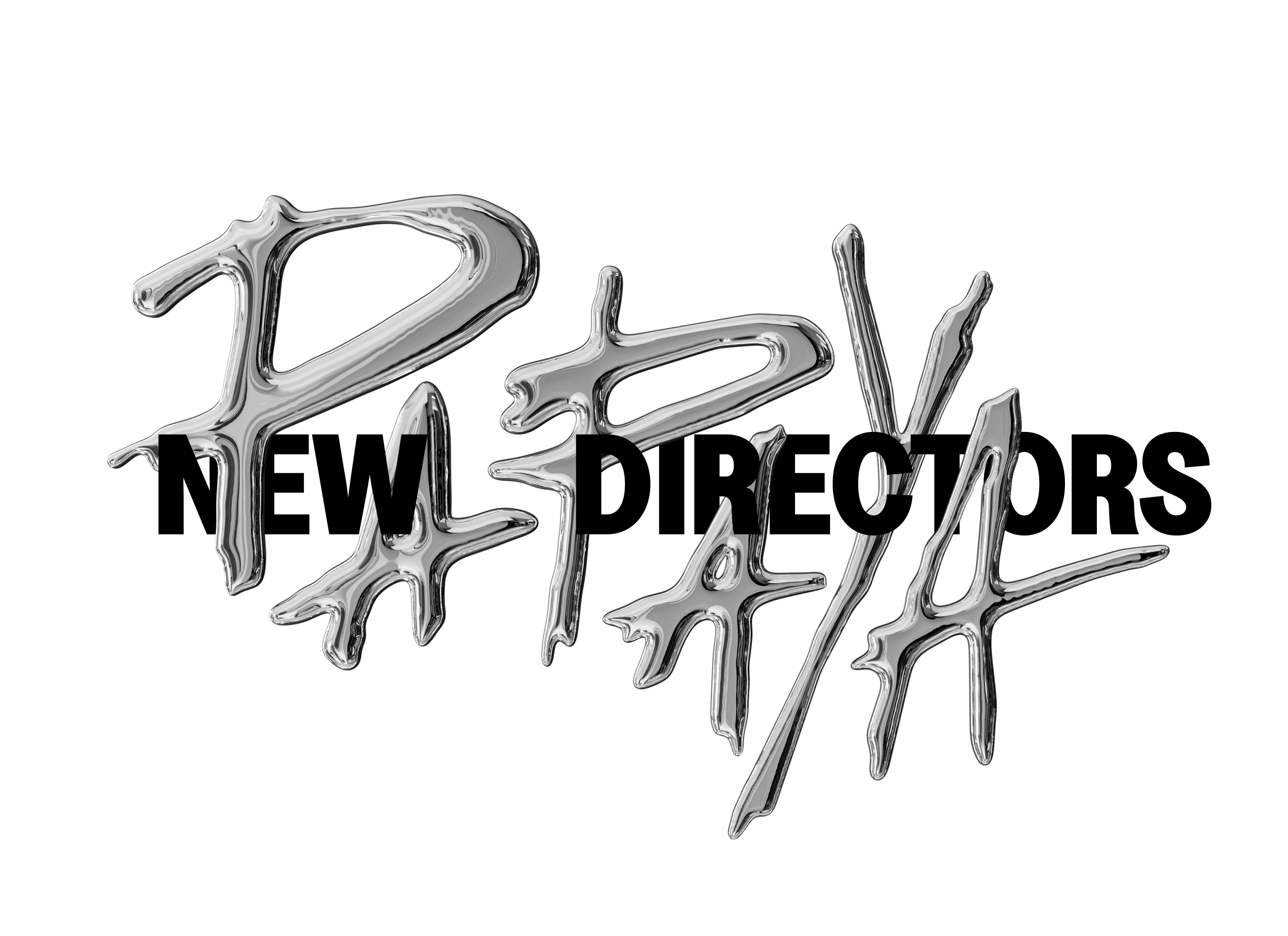 Chrome Papaya wordmark with text reading 'New Directors' overlaid